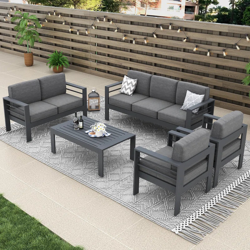 7 - Person Outdoor Seating Group with Cushions