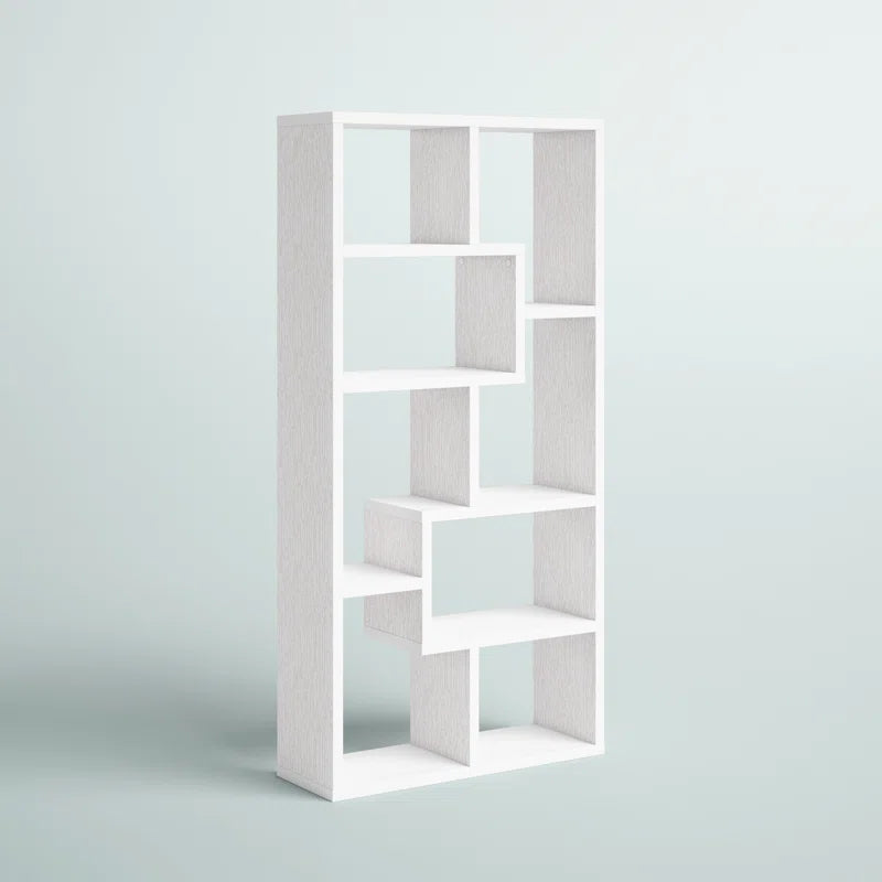 Tello 10-Shelf Geometric Bookcase