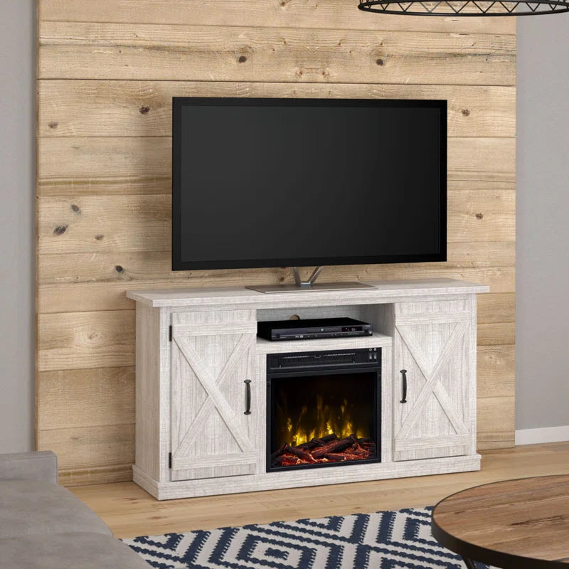 Lorraine TV Stand for Tvs up to 55" with Electric Fireplace Included