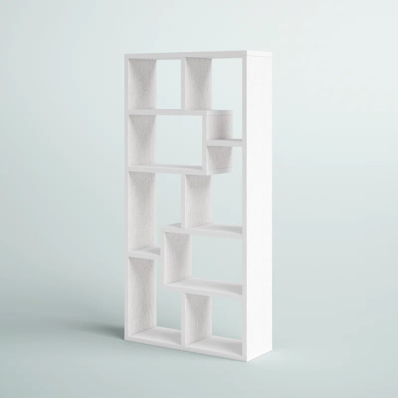 Tello 10-Shelf Geometric Bookcase