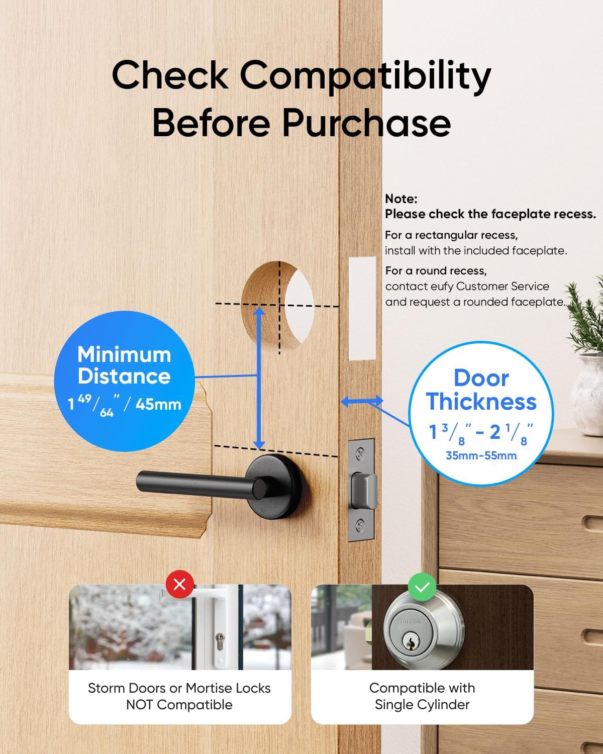 Video Smart Lock E330, 3-In-1 Camera+Doorbell+Fingerprint Keyless Entry Door Lock, Wifi Door Lock,App Remote Control,2K Hd,Doorbell Camera,No Monthly Fee