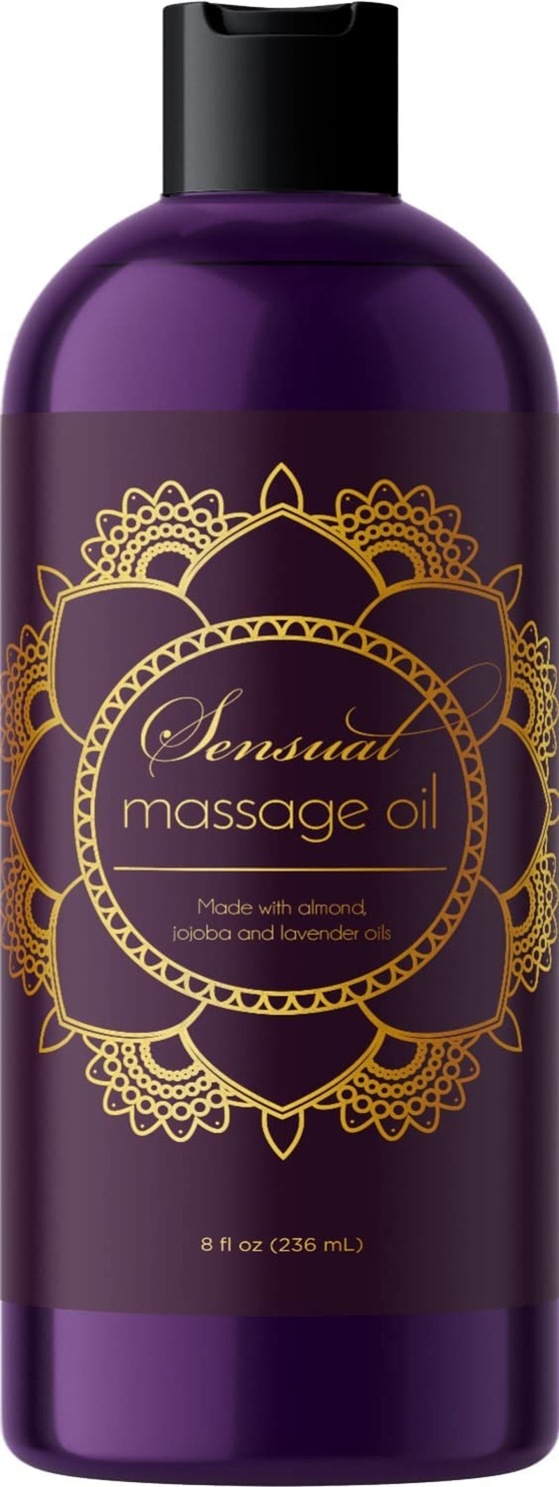 Alluring Massage Oils for Massage Therapy -  Massage Oil Kit with Aromatherapy Lavender Massage Oil plus Vanilla Massage Oil for Sensual Aromatherapy Made with Pure Essential Oils