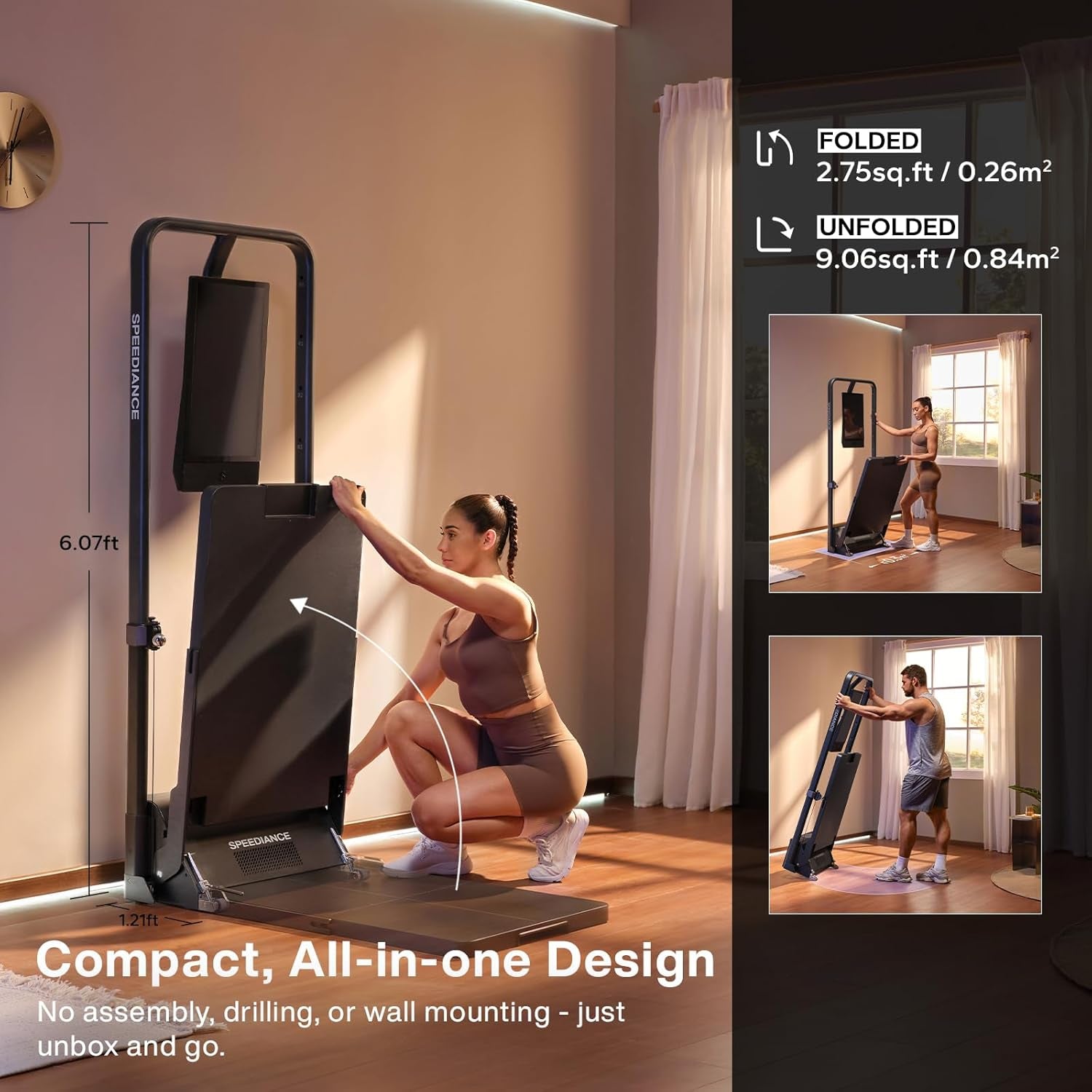 Home Gym, Smart Ai-Powered Multi-Functional Smith Machine for Full Body Strength Training, All-In-One Gym Equipment, Digital Weight System, Workout Station, Squat Rack, Gym Monster 2