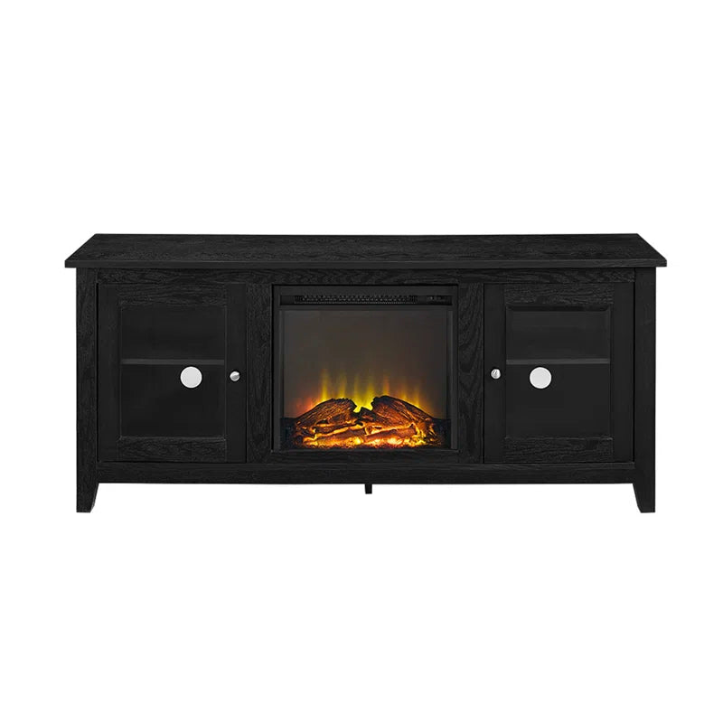 Kohn 58" 2-Door TV Stand with Electric Fireplace