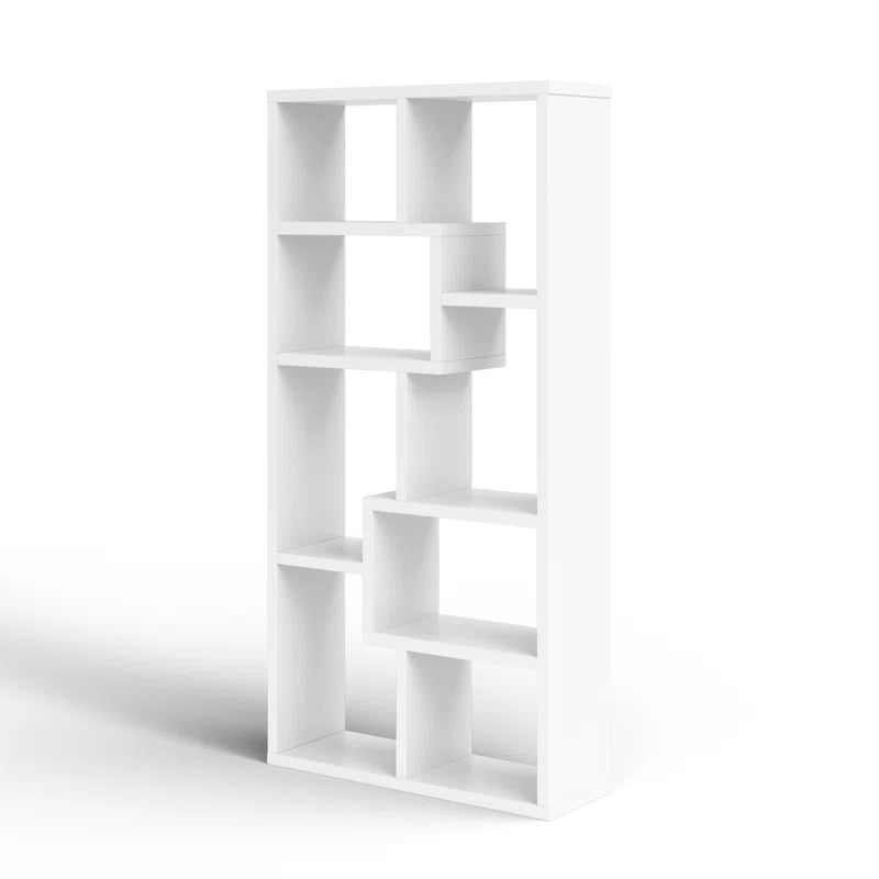 Tello 10-Shelf Geometric Bookcase