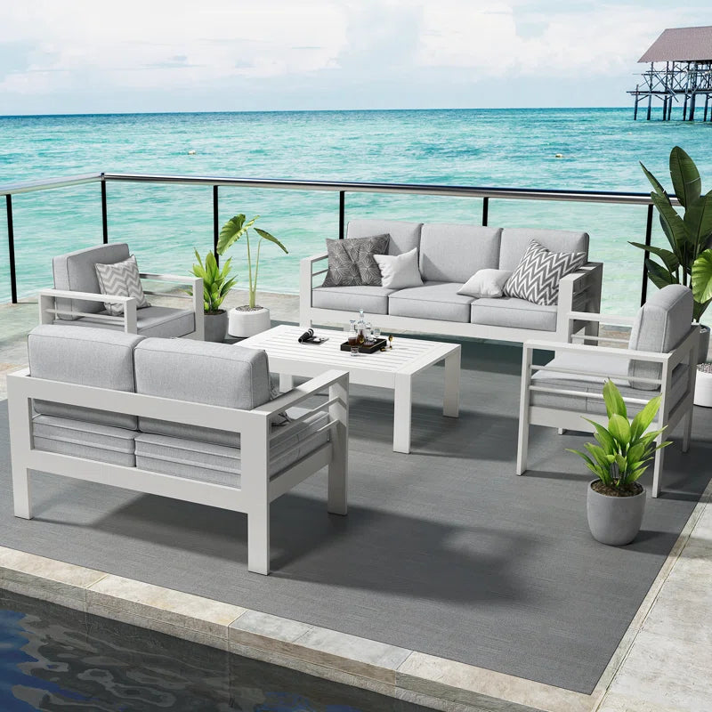 7 - Person Outdoor Seating Group with Cushions