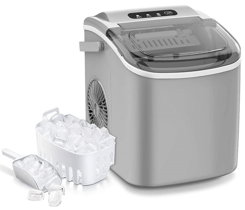 26 lb. Daily Production Bullet Ice Maker | Compact Countertop Ice Machine with Self-Cleaning & Quick Ice Production | Perfect for Home, Parties, & RVs