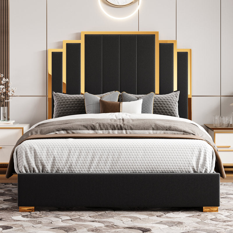 Willa Arlo Interiors Duncanville Upholstered Platform Bed - Elegant Velvet Finish with Diamond-Tufted Headboard | Chic & Timeless Bedroom Centerpiece