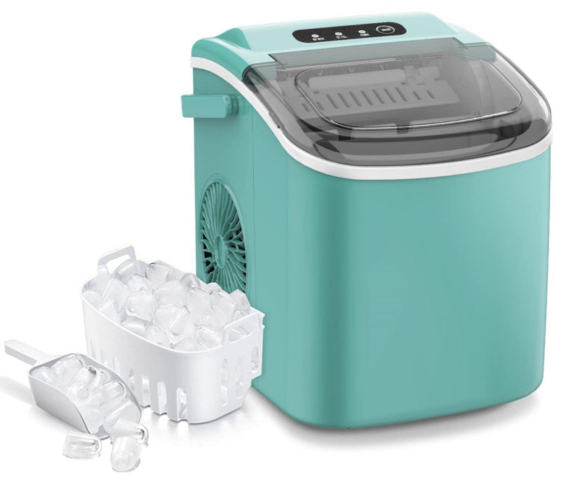 26 lb. Daily Production Bullet Ice Maker | Compact Countertop Ice Machine with Self-Cleaning & Quick Ice Production | Perfect for Home, Parties, & RVs