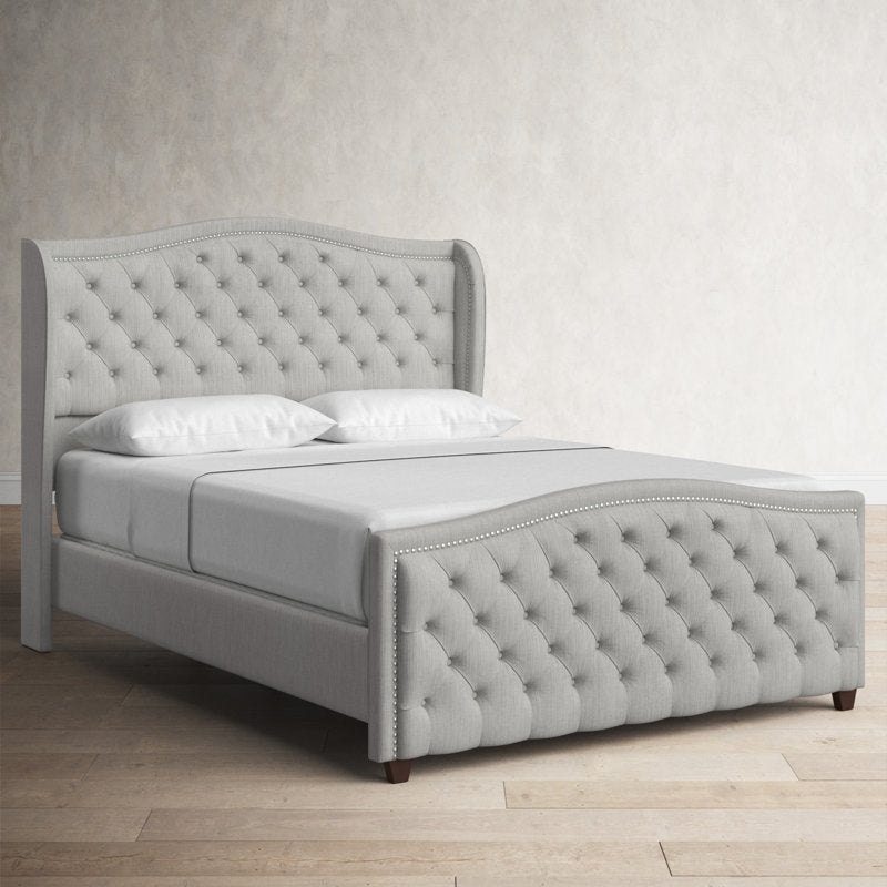 Coleman Upholstered Wingback Bed