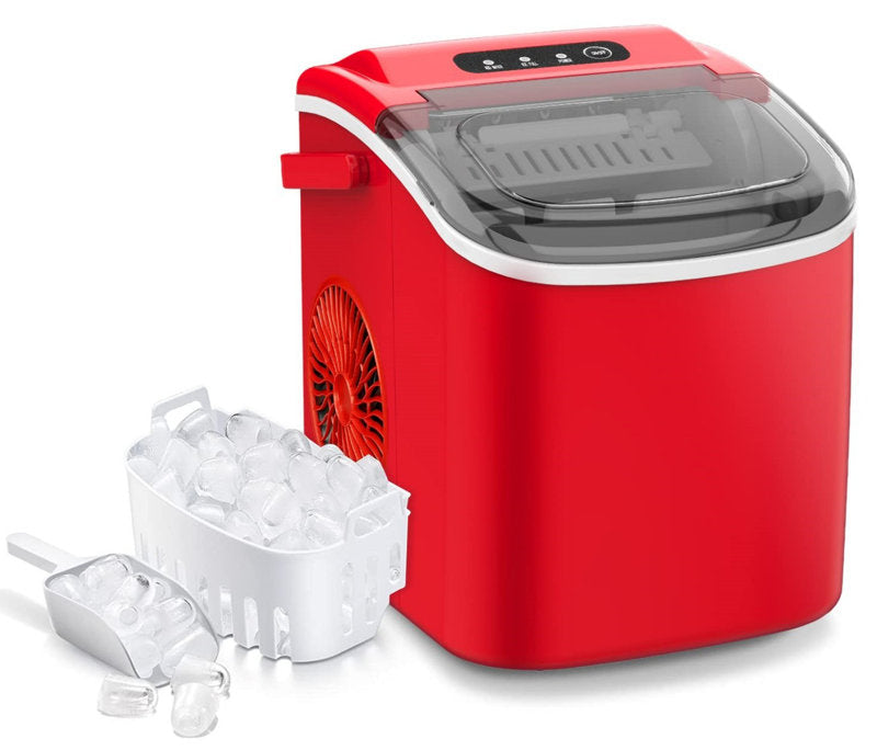 26 lb. Daily Production Bullet Ice Maker | Compact Countertop Ice Machine with Self-Cleaning & Quick Ice Production | Perfect for Home, Parties, & RVs