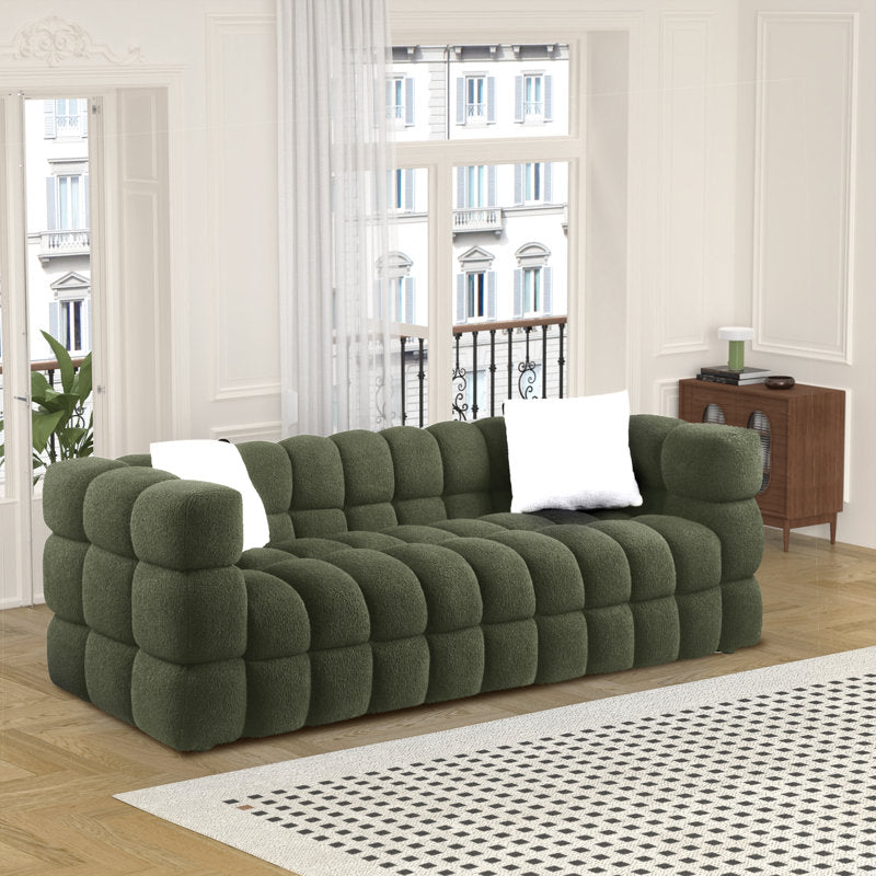 Monica 84.25'' Boucle Square Arm Sofa