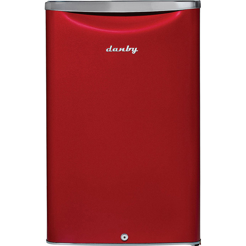 Danby Classic Retro 4.4 Cu. Ft. Mini Fridge – Vintage Charm Meets Modern Convenience | Perfect for Home Offices, Game Rooms, and Dorms!"