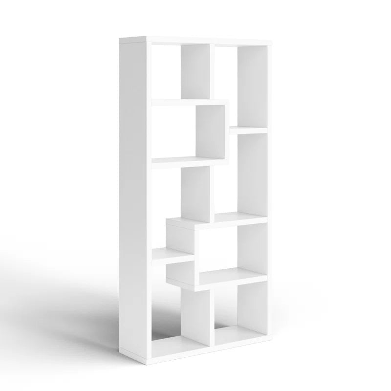 Tello 10-Shelf Geometric Bookcase