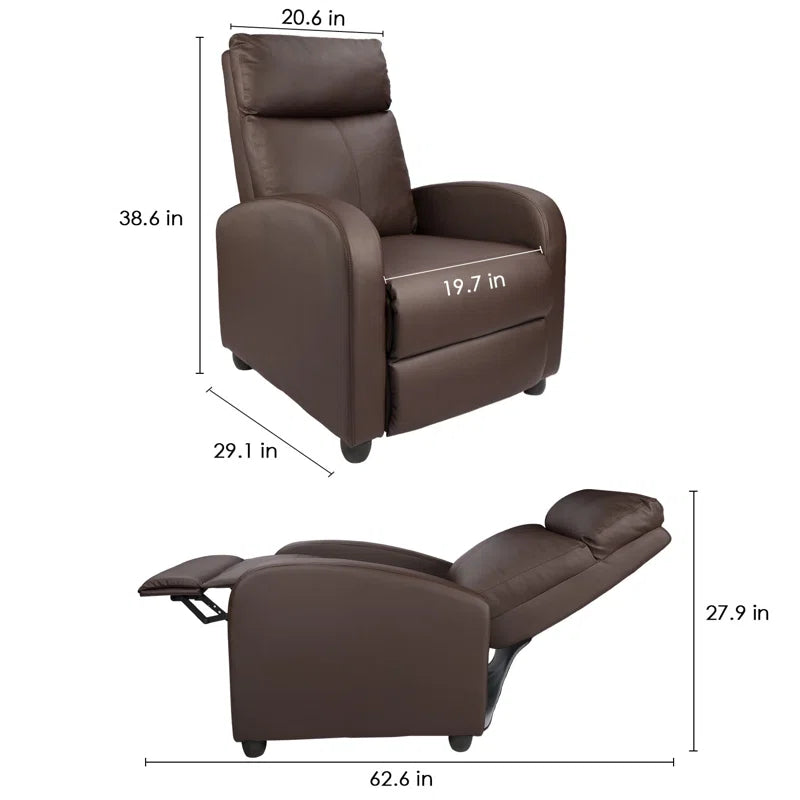 Pettit Faux Leather Recliner