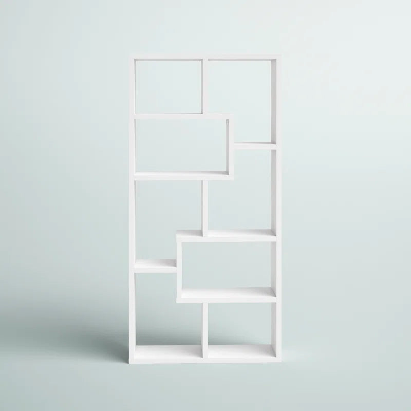 Tello 10-Shelf Geometric Bookcase