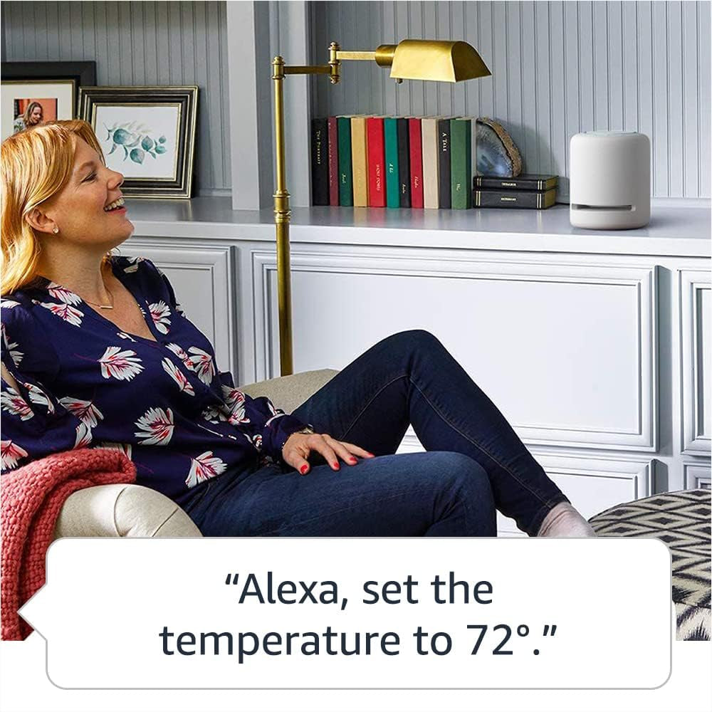 Like-New  Echo Studio (Newest Model), Our Best-Sounding Alexa Speaker, Perfect for Living Rooms, Family Rooms, and Other Large Spaces, Glacier White