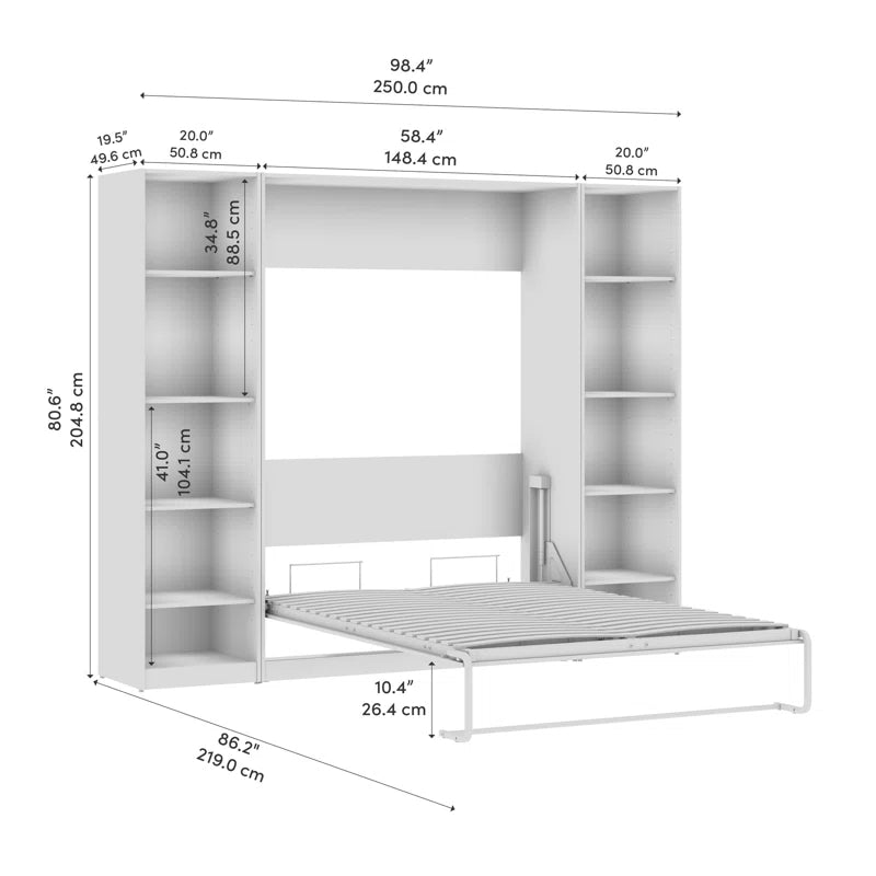 One brook Murphy Bed with Built-In Storage | Space-Saving Modern Home Solution