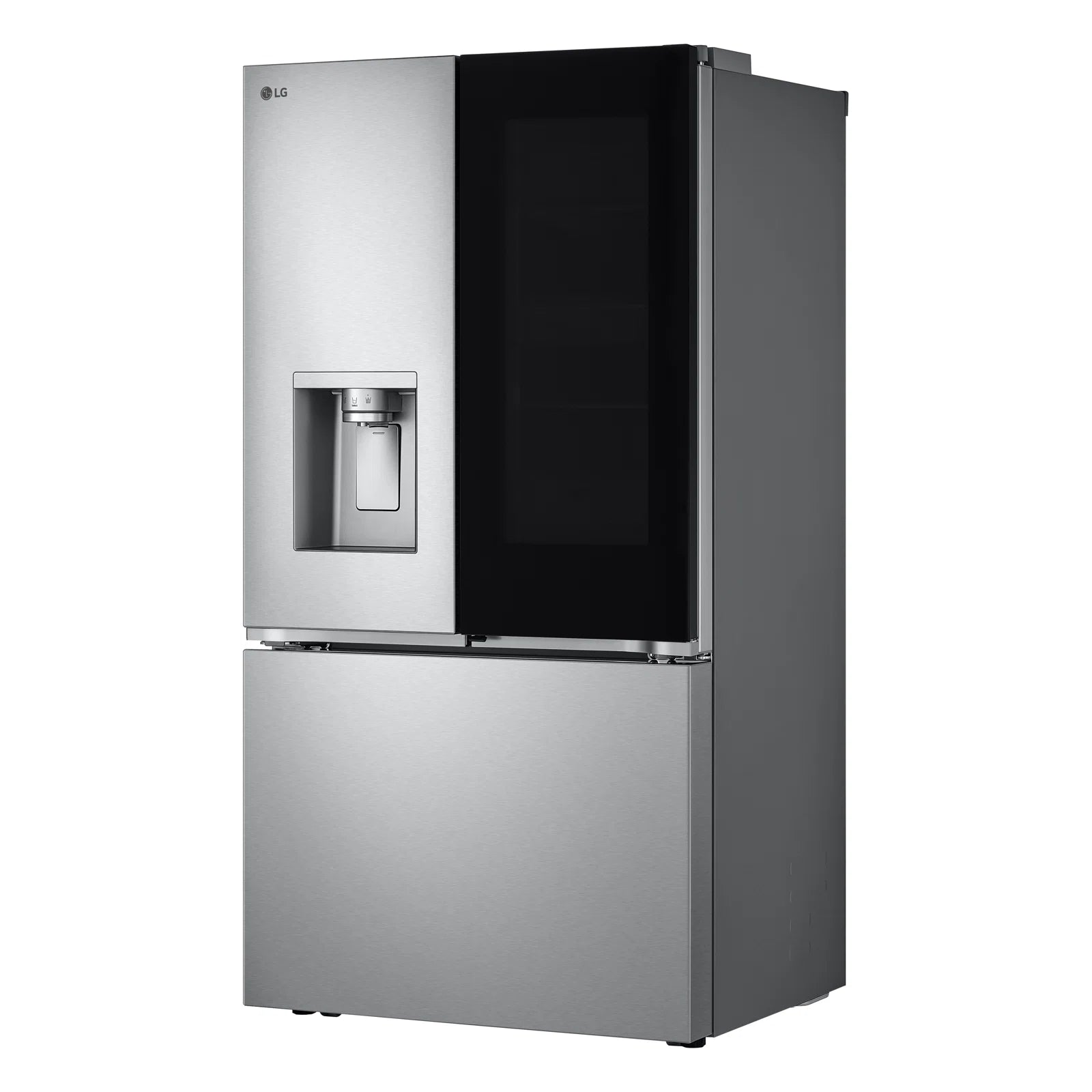 LG 31 cu. ft. Smart French Door Refrigerator | InstaView™ Door-in-Door®, Dual Ice Maker, and Wi-Fi Connectivity | Max Capacity, Energy Efficient, and Modern Kitchen Convenience