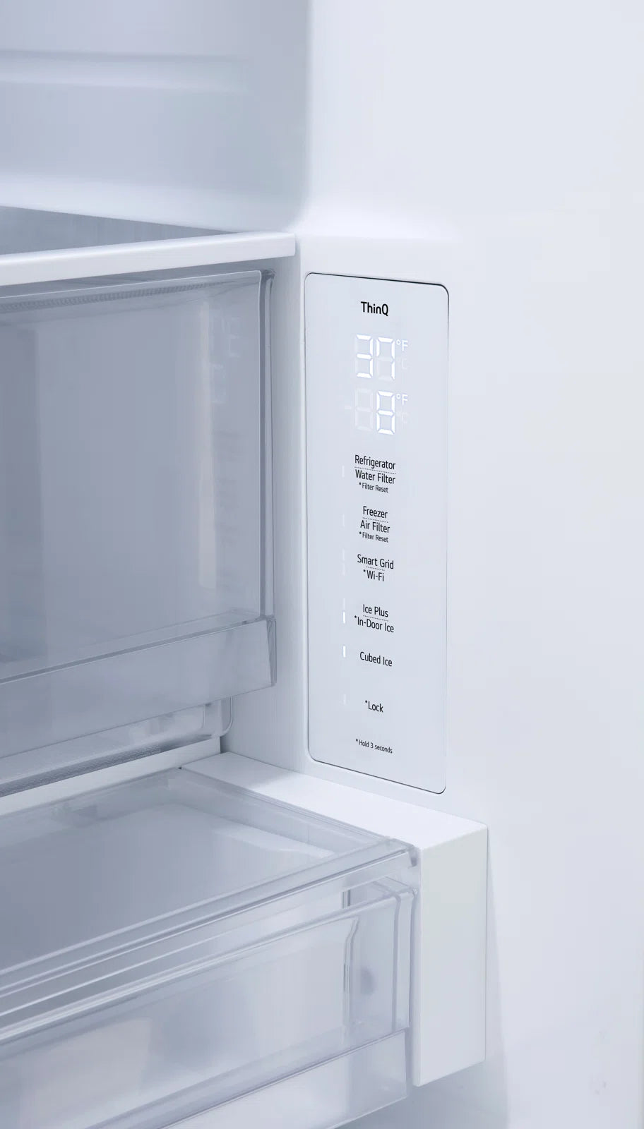 LG 31 cu. ft. Smart French Door Refrigerator | InstaView™ Door-in-Door®, Dual Ice Maker, and Wi-Fi Connectivity | Max Capacity, Energy Efficient, and Modern Kitchen Convenience