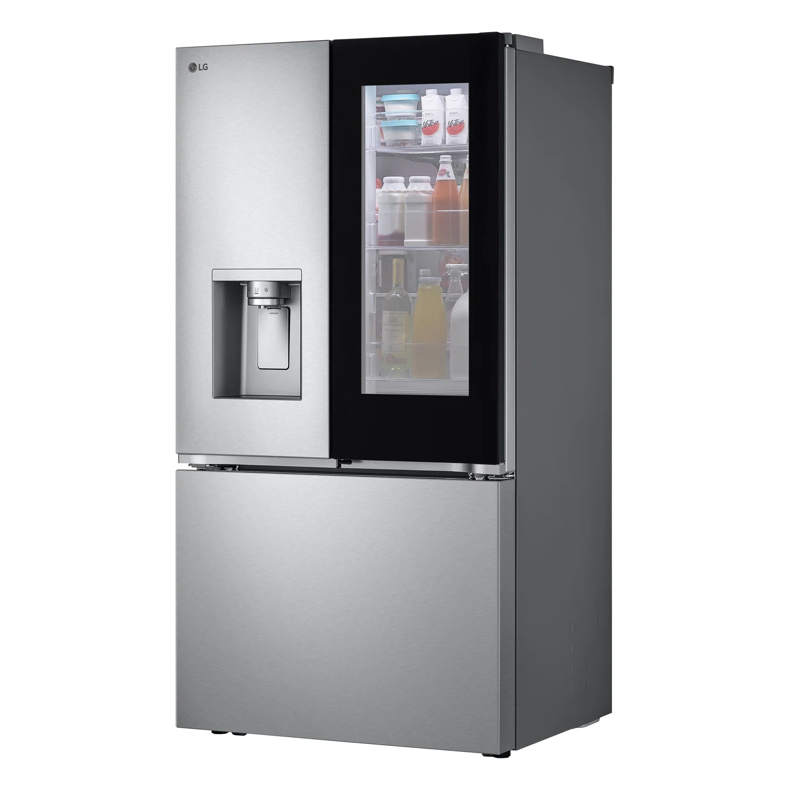 LG 31 cu. ft. Smart French Door Refrigerator | InstaView™ Door-in-Door®, Dual Ice Maker, and Wi-Fi Connectivity | Max Capacity, Energy Efficient, and Modern Kitchen Convenience