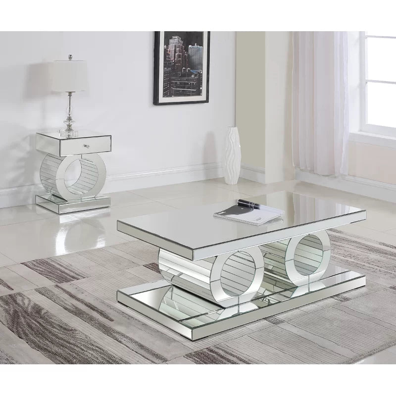 Matthieu Modern Luxe End Table - Sleek, Glamorous, and Perfect for Upscale Interiors