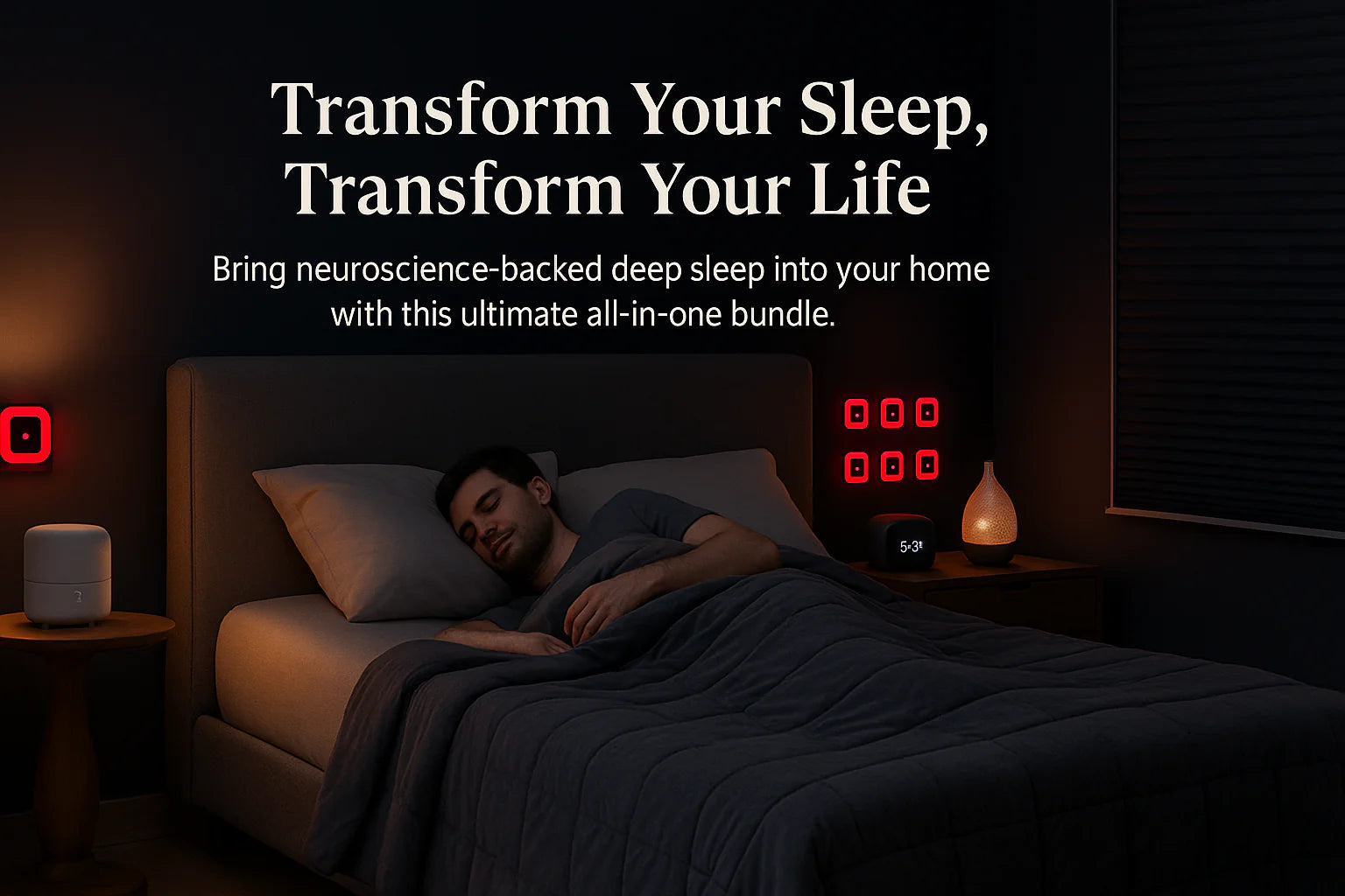 The Sleep Sanctum™ — Neuroscience-Backed Sleep Sanctuary Bundle for Deep Sleep, Faster Recovery & Circadian Reset